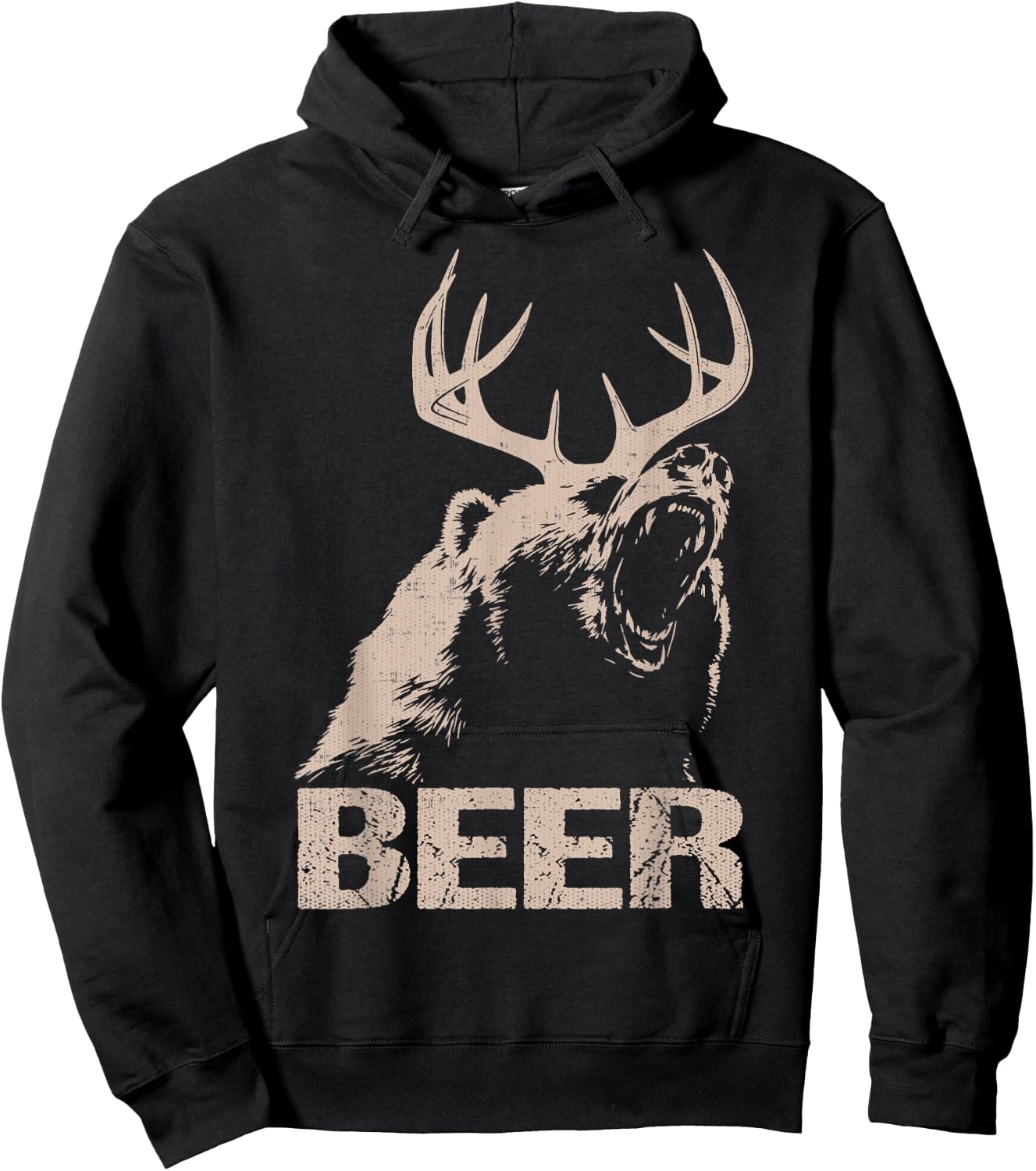 Beers Deer Bears Hoodie - Hoodie | Black