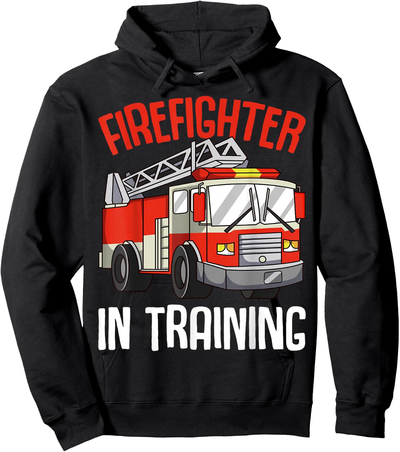 Firefighter in Training Fireman Firefighting Boys Kids Hoodie - Hoodie | Black