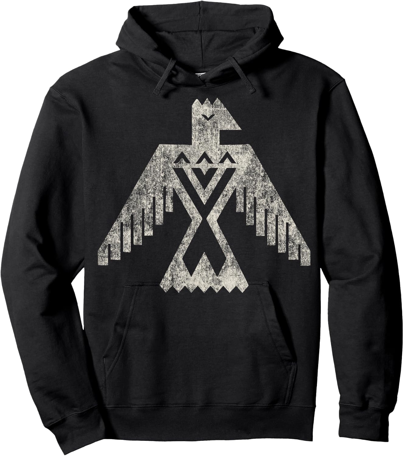Native American Bird Vintage Thunderbird Design Eagle Hoodie - Hoodie | Black