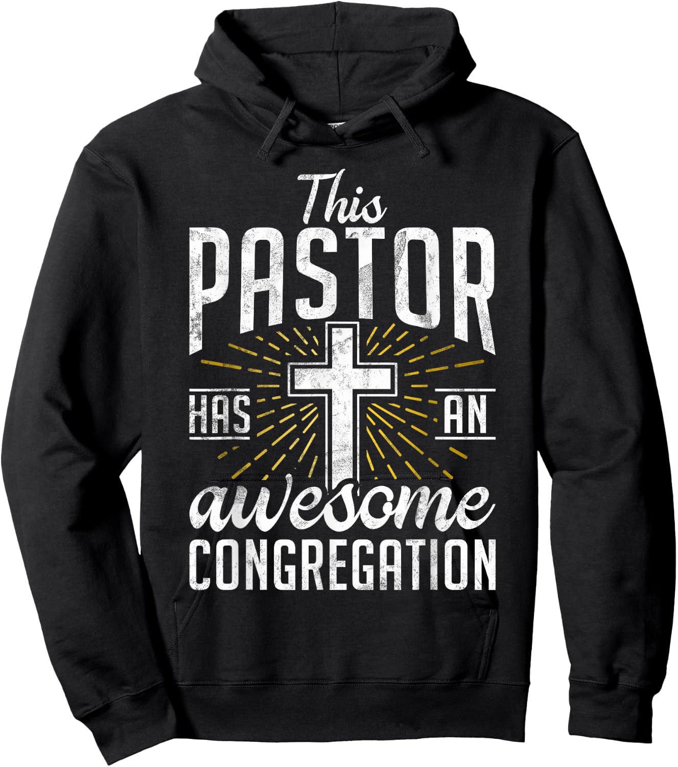 This Pastor has an awesome congregation Pastor Hoodie - Hoodie | Black