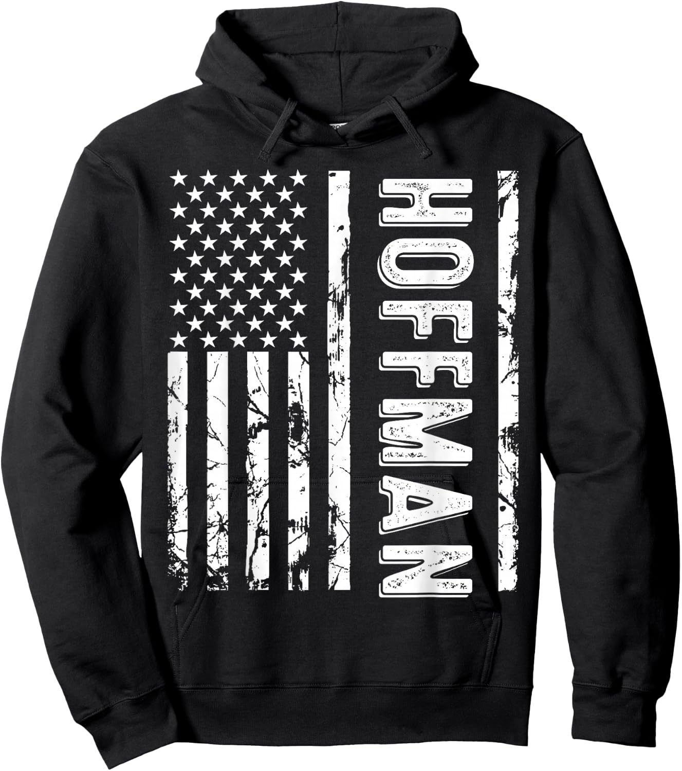 Hoffman Last Name Funny Surname Team Hoffman Family Reunion Hoodie - Hoodie | Black