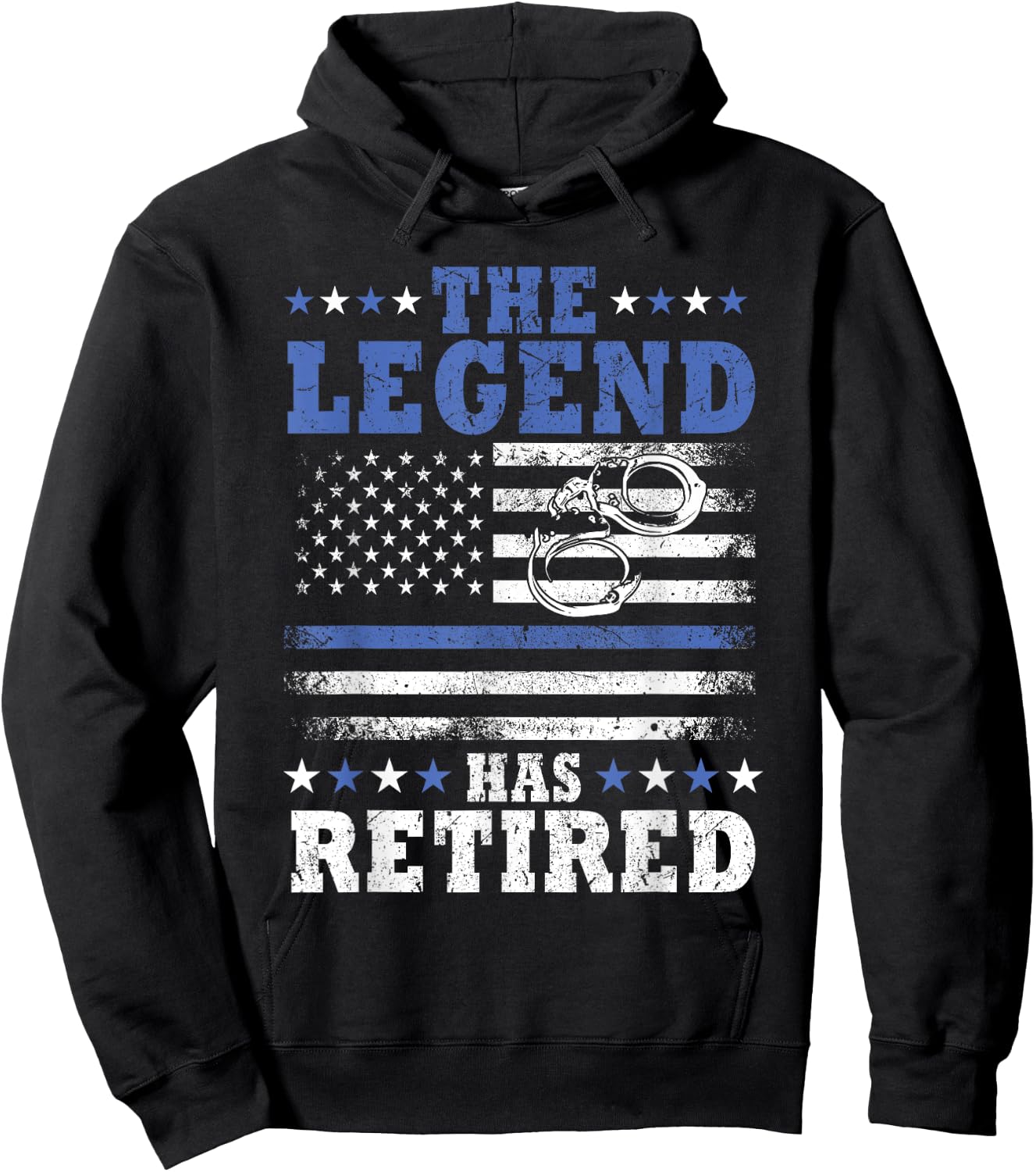 Humorous Retired Police Officer Law Enforcement Retirement Hoodie - Hoodie | Black