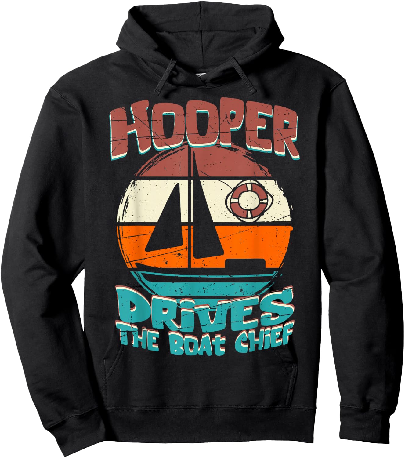 Hooper drives the boat chief Hoodie - Hoodie | Black