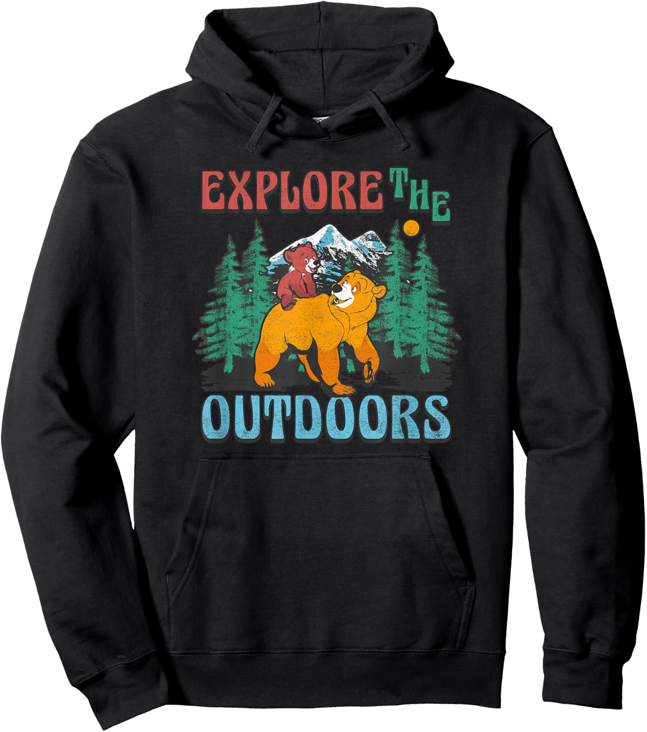 Disney Brother Bear Koda & Kenai Explore The Outdoors Hoodie - Hoodie | Black