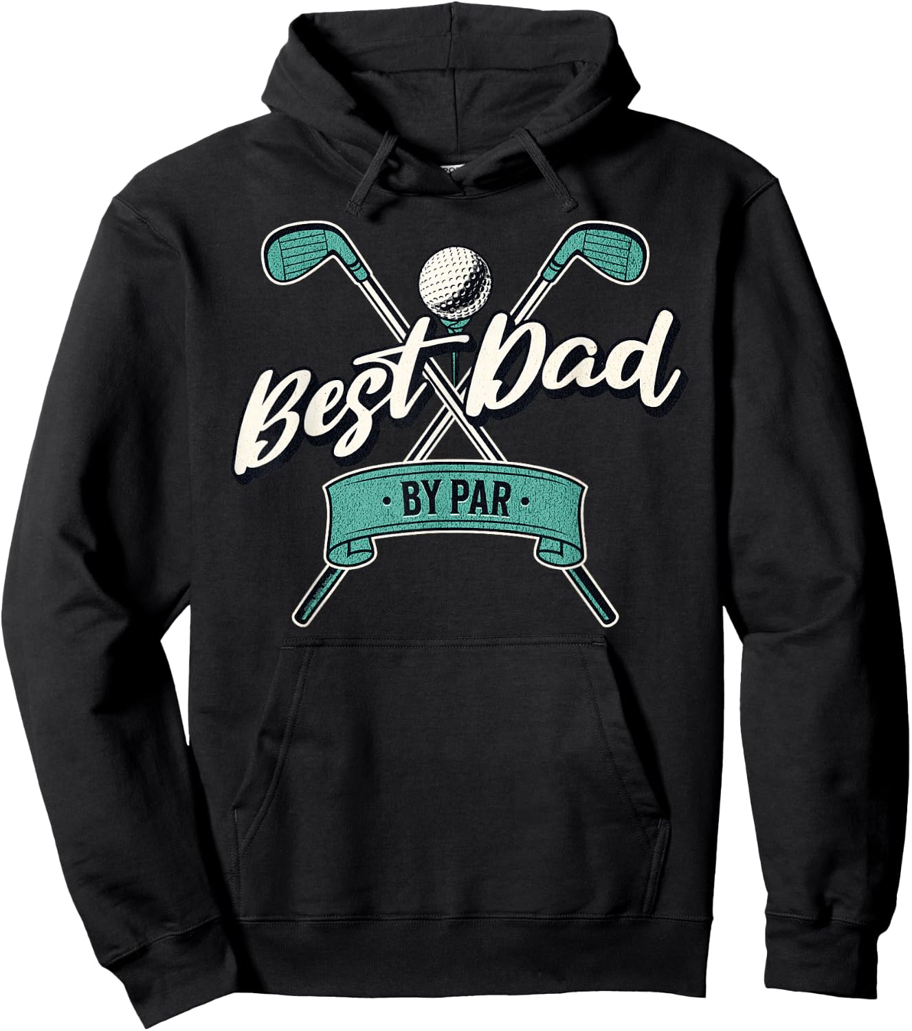 Best Dad by Par Golf Dad Father's Day Hoodie - Hoodie | Black