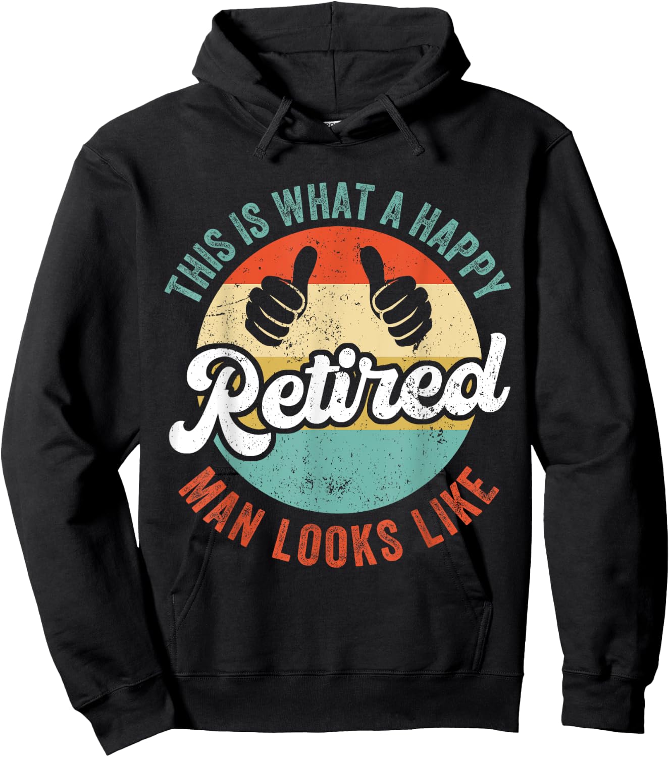 Retired Man Funny Retirement Hoodie - Hoodie | Black