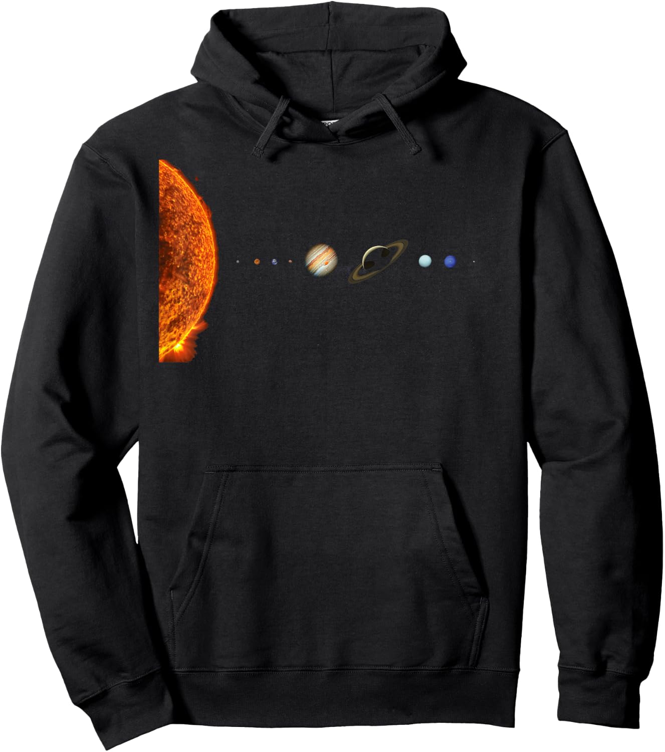 Solar System Nerd Galaxy Science and Planets Astronomy Hoodie - Hoodie | Black