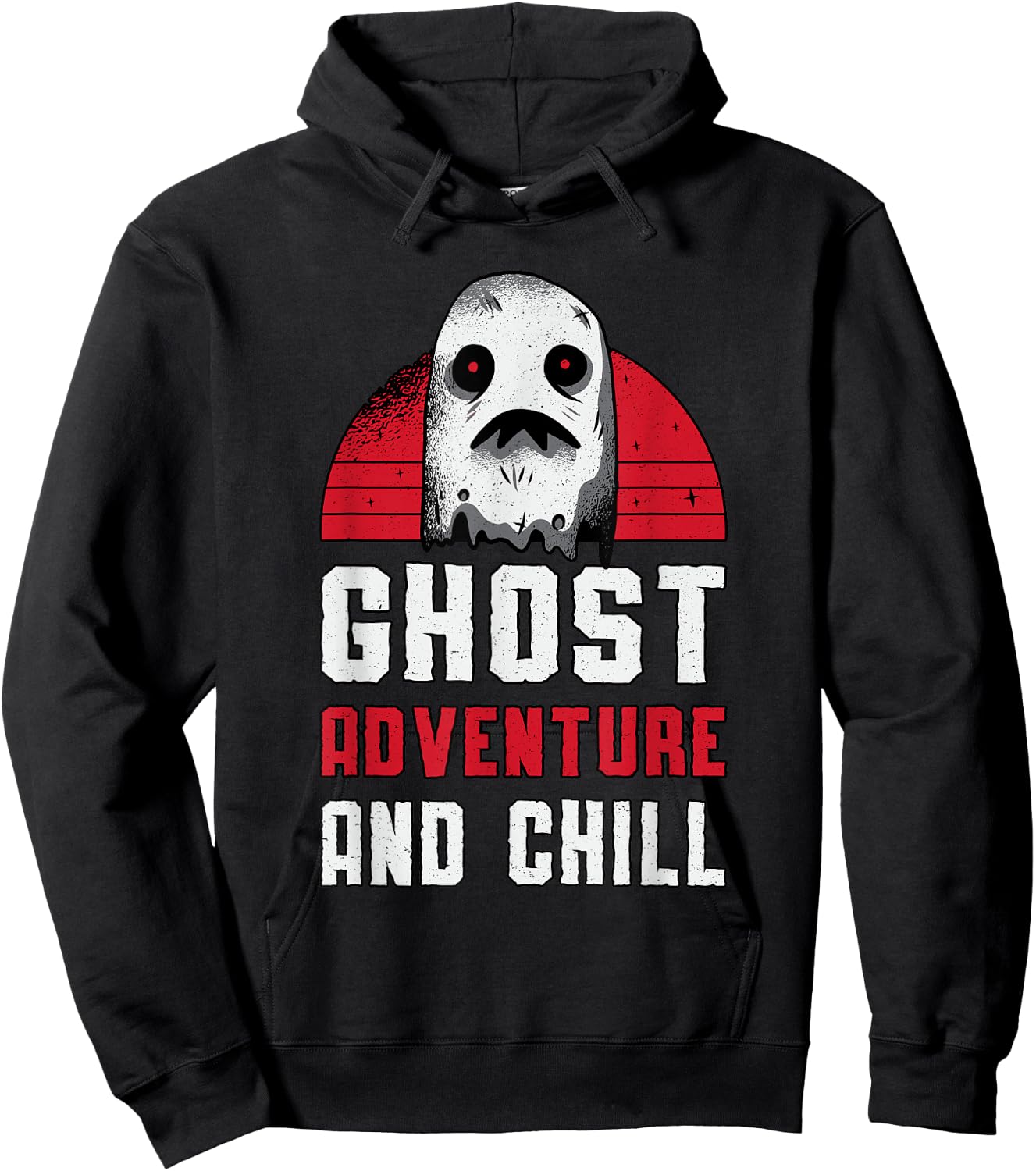 Ghost Adventure And Chill Hunting Paranormal Ghost Hunter Hoodie - Hoodie | Black
