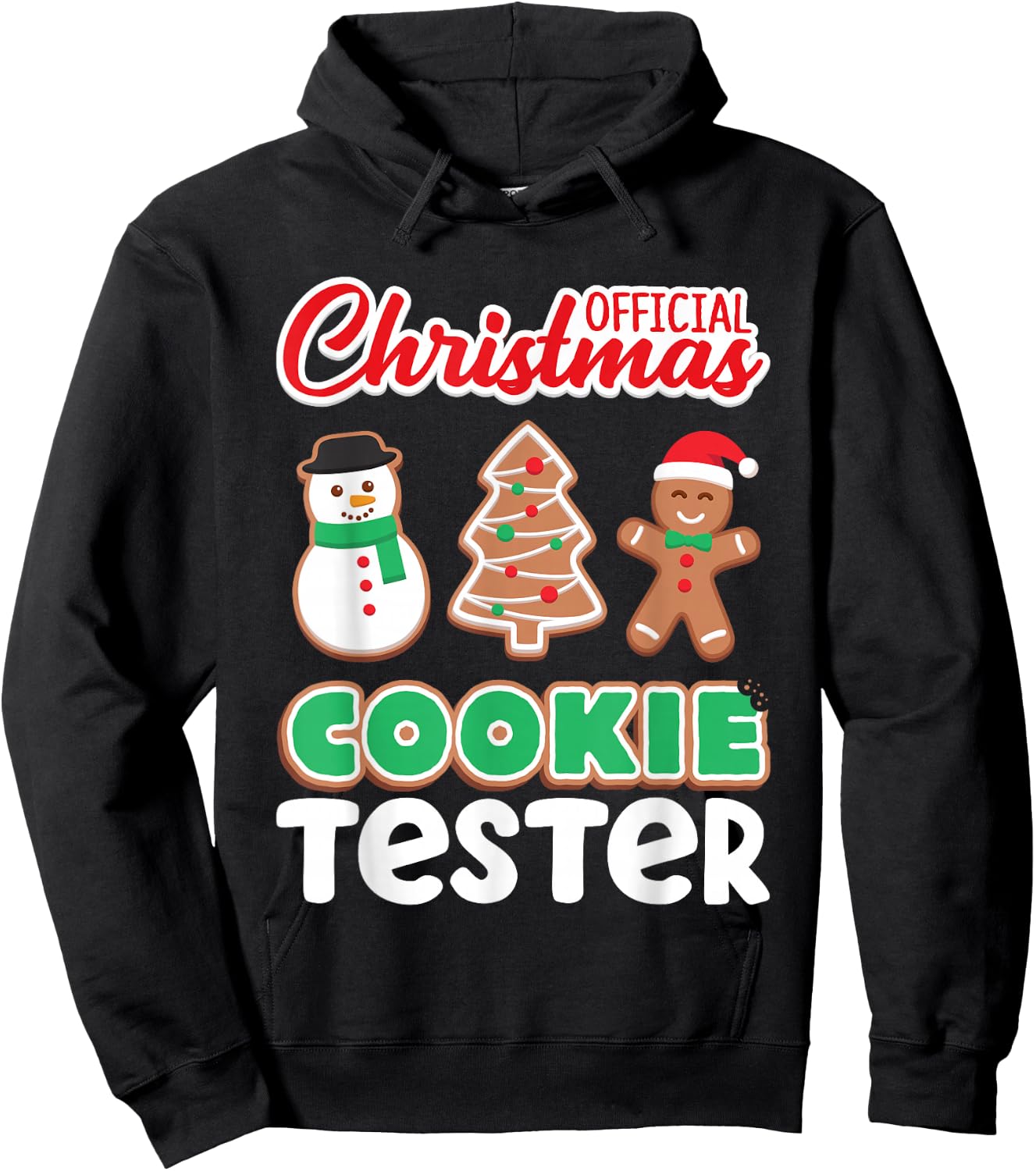 Official Christmas Cookie Tester Taster Baking Crew Toddler Hoodie - Hoodie | Black