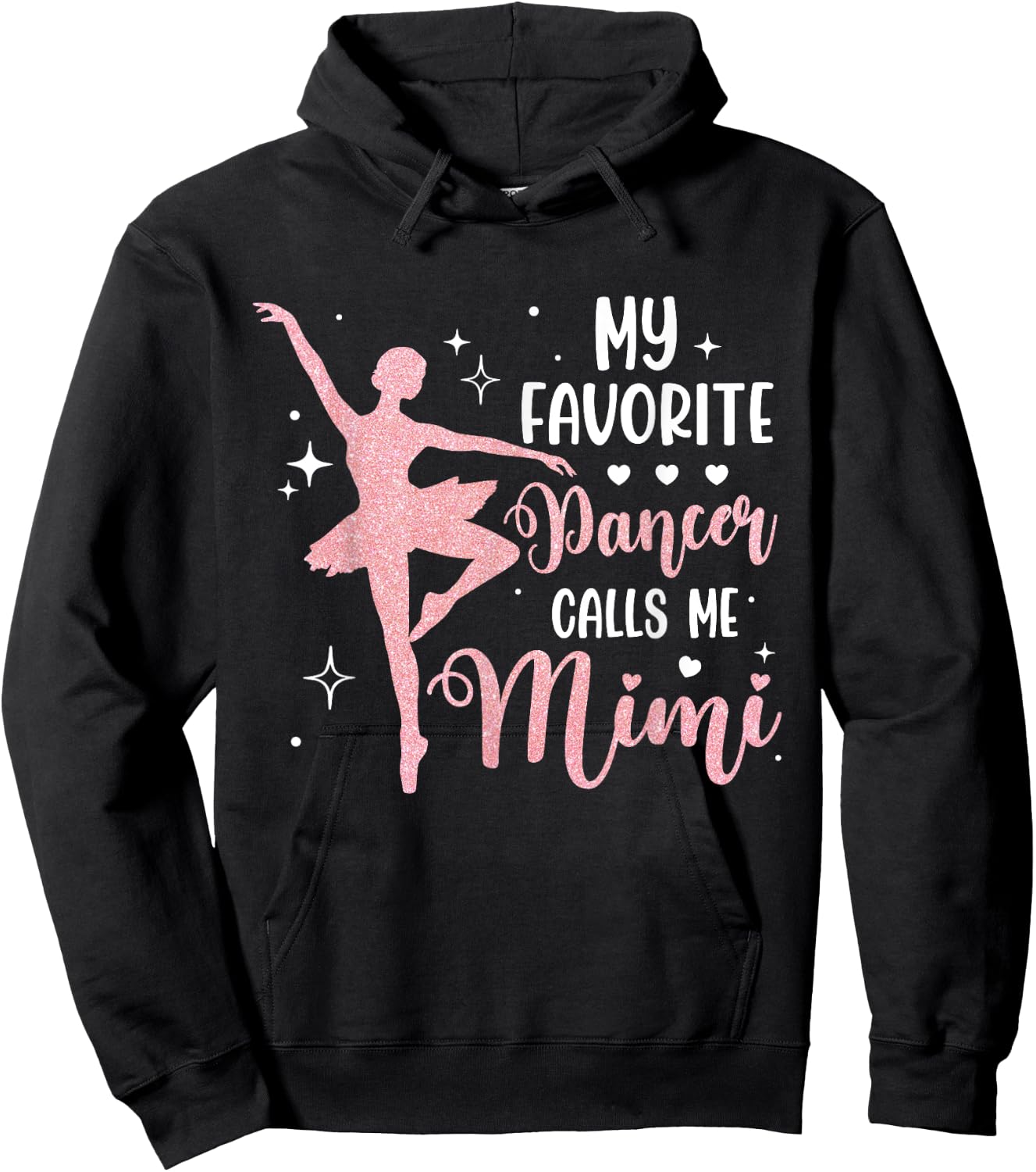 My Favorite Dancer Calls Me Mimi Dance Grandma Hoodie - Hoodie | Black