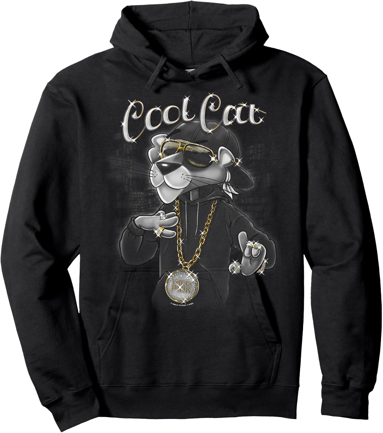 Pink Panther Cool Cat Hoodie - Hoodie | Black