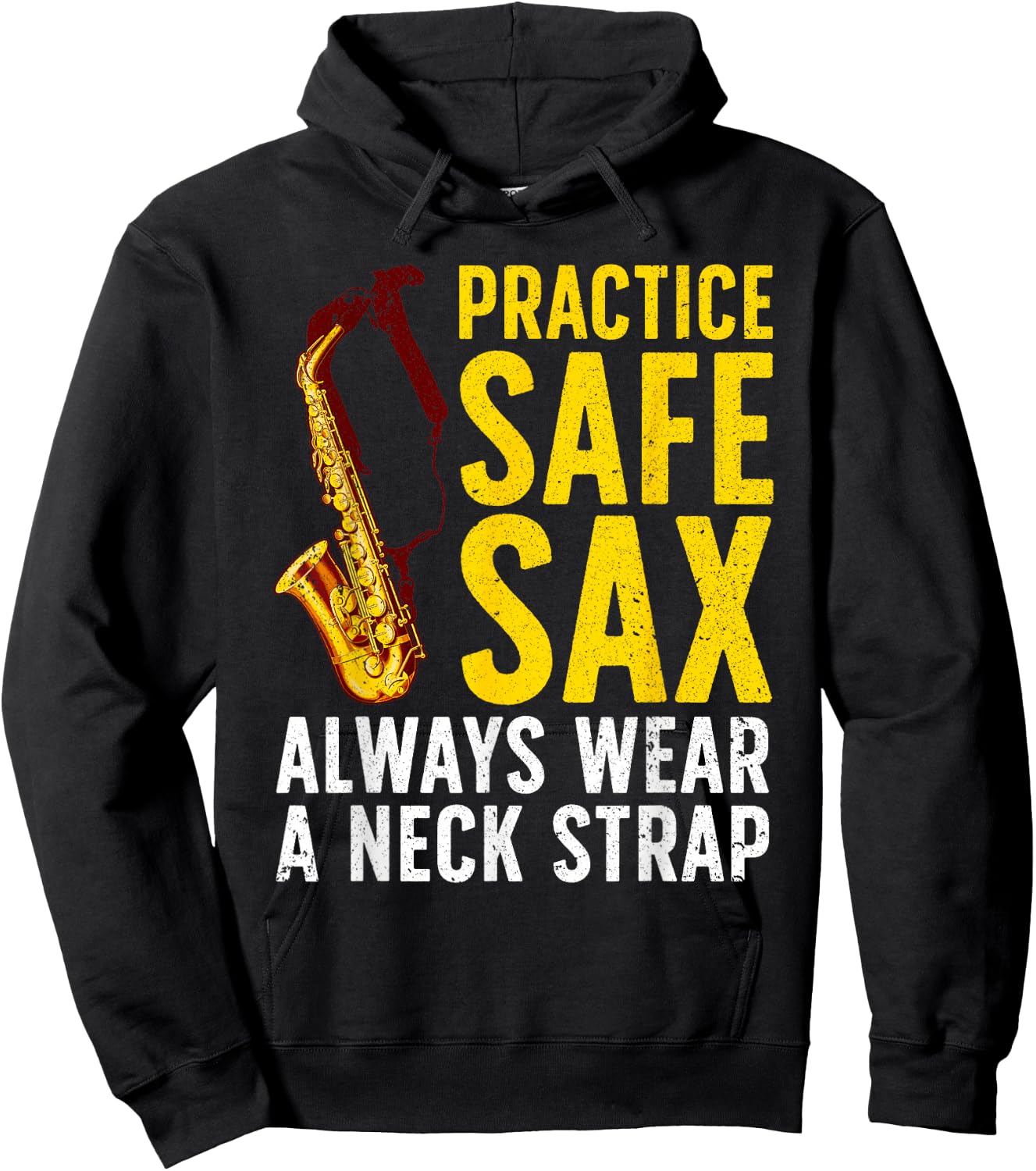 Funny Saxophone Women Saxophone Player Saxophonist Hoodie - Hoodie | Black