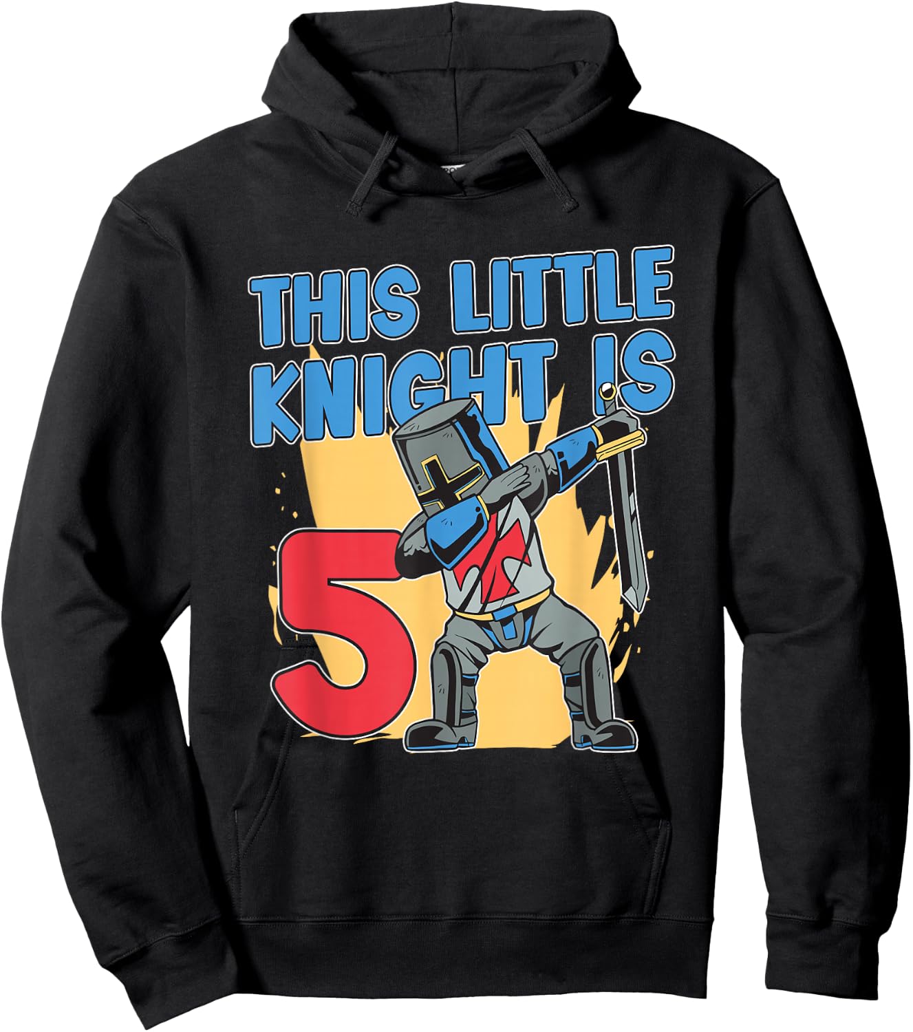 Knight Birthday Shirt For Boys 5th Knight Birthday Party Hoodie - Hoodie | Black