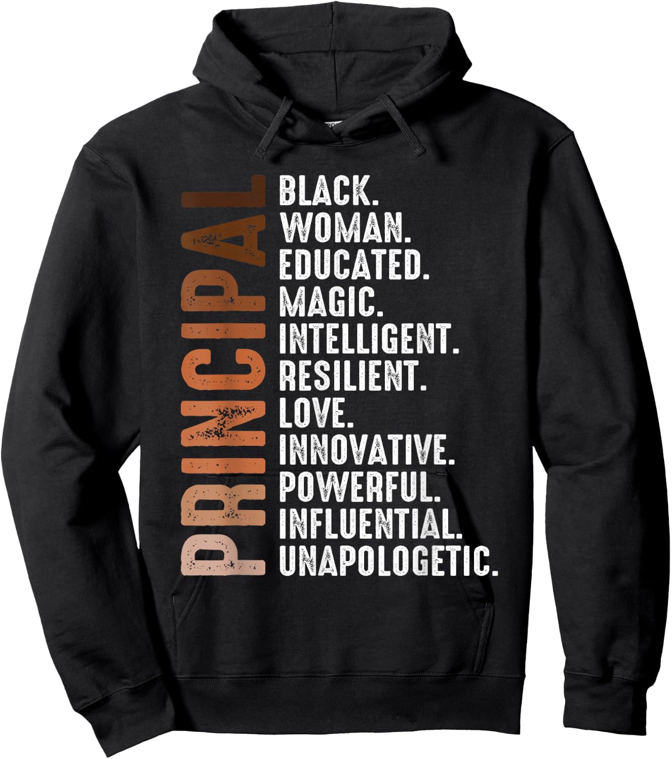 Black Educated Principal History Month Melanin Proud African Hoodie - Hoodie | Black