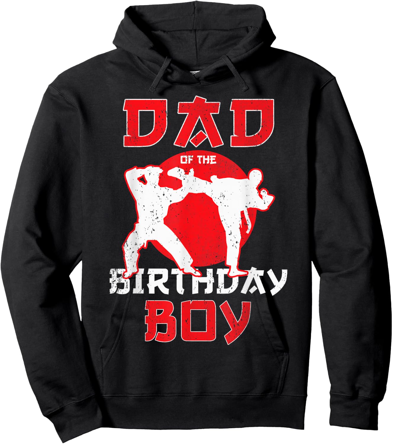 Dad Of The Birthday Karate Taekwondo Boy Martial Arts Hoodie - Hoodie | Black