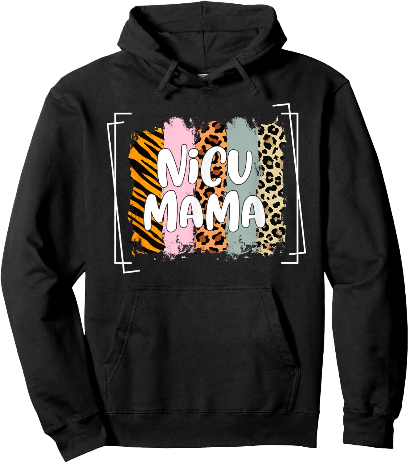 NICU Mama Awareness Month Preemie Baby Mom Life Mothers Day Hoodie - Hoodie | Black