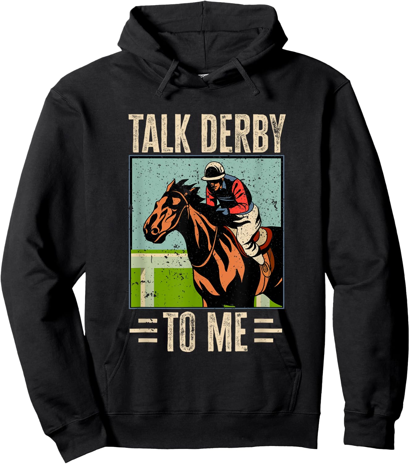Horse Racing Gambling - Talk Derby to me! Hoodie - Hoodie | Black