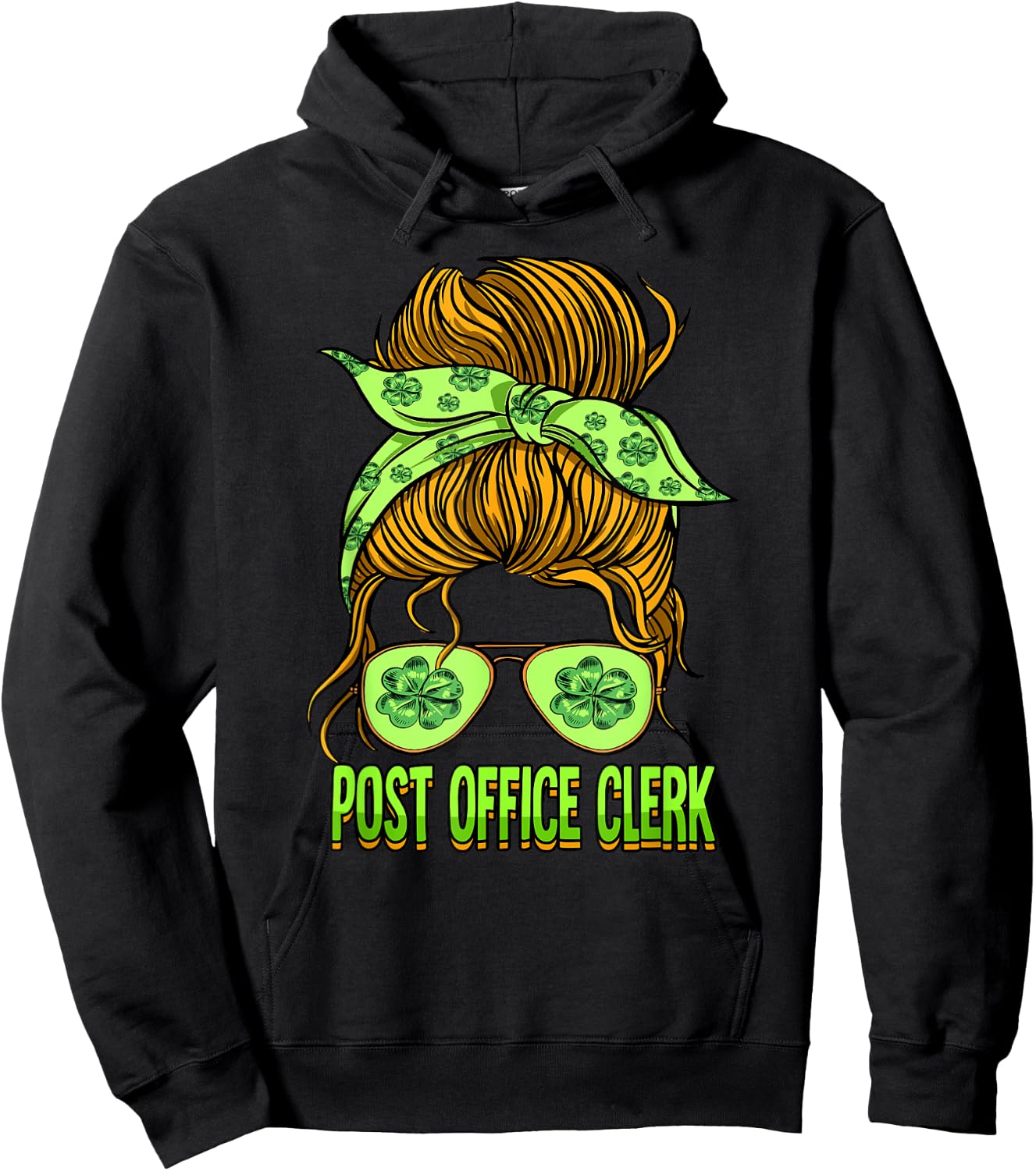 St Patricks Day Post Office Clerk Hoodie - Hoodie | Black
