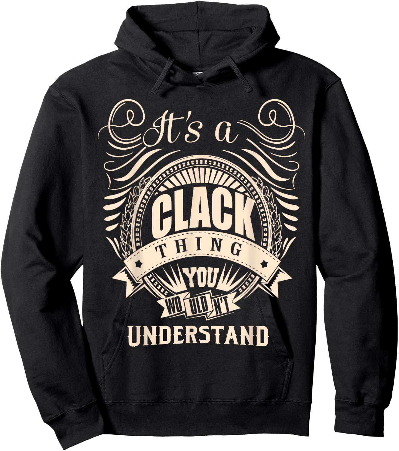 It is a CLACK Thing Gifts Hoodie - Hoodie | Black