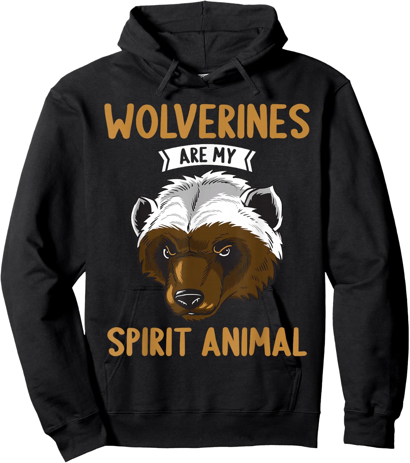 Wolverines are my spirit Animal Wolverine Hoodie - Hoodie | Black