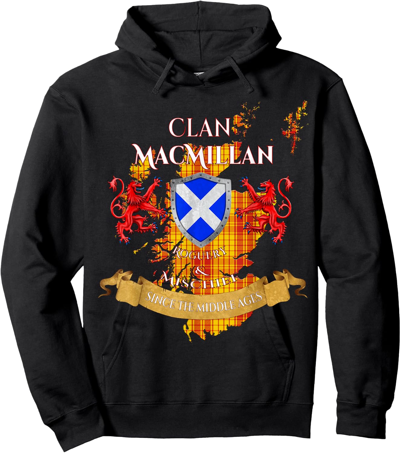 MacMillan Scottish Family Clan Middle Ages Mischief Hoodie - Hoodie | Black