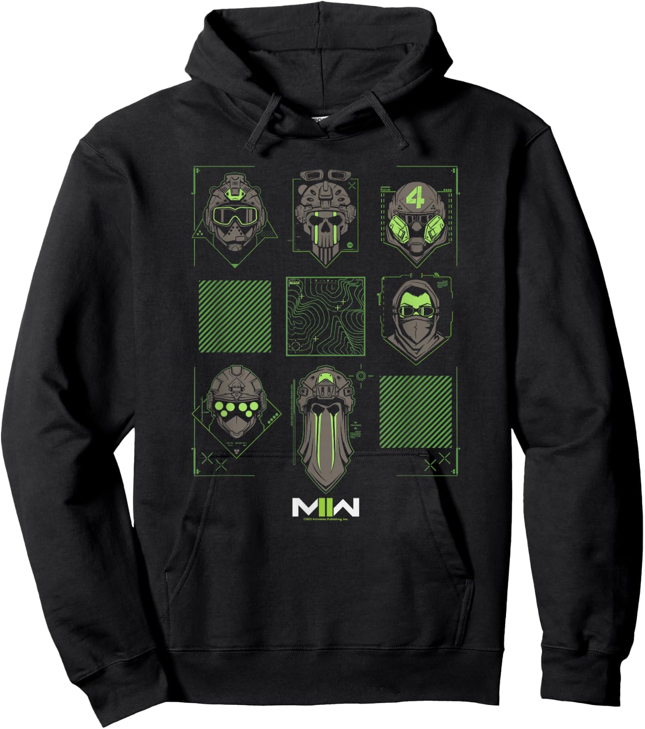 Call of Duty: Modern Warfare 2 Operators Faces Collage Hoodie - Hoodie | Black