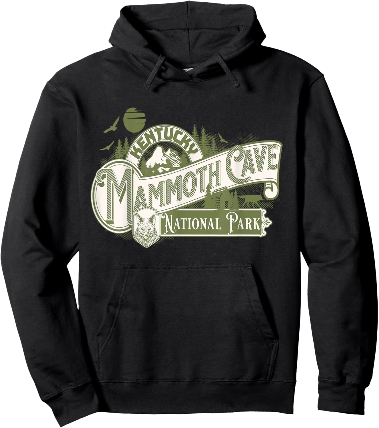 Mammoth Cave National Park Scenic Trail Explorer Hiking Hoodie - Hoodie | Black