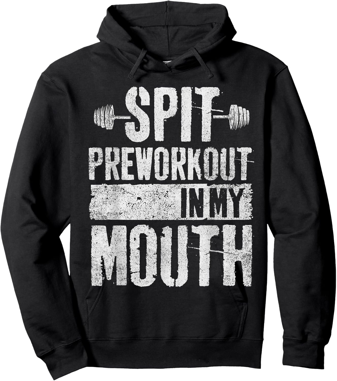 Spit Preworkout In My Mouth Funny Hoodie - Hoodie | Black
