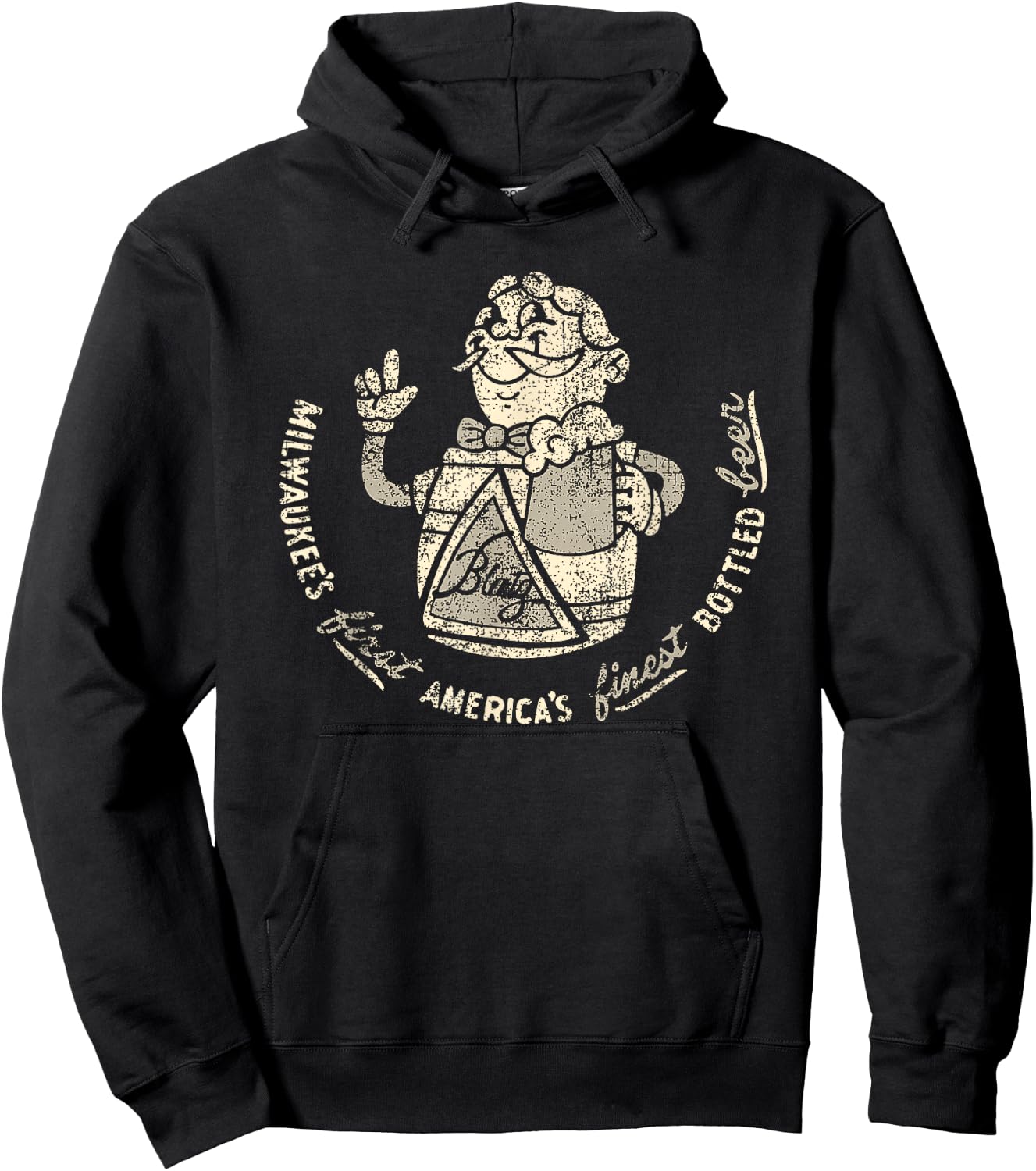 Blatz Beer Vintage Style - Pale America's Finest Hoodie - Hoodie | Black