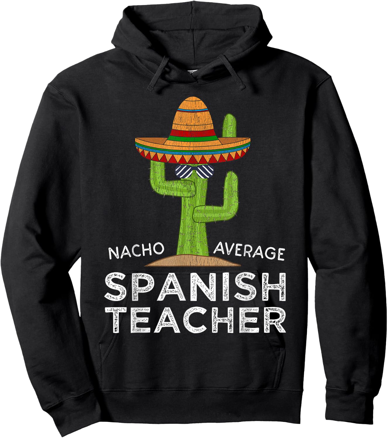 Fun Cute Funny Spanish Teacher Women Girls Kids Hoodie - Hoodie | Black