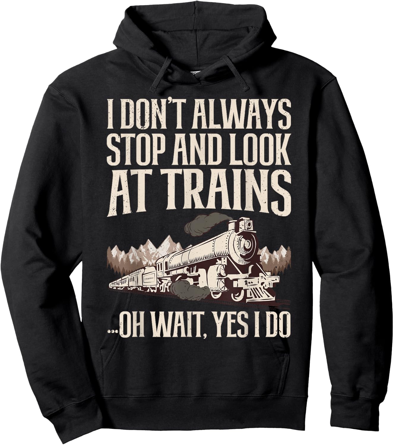 Cool Trains Women Train Collector Railroad Engine Hoodie - Hoodie | Black