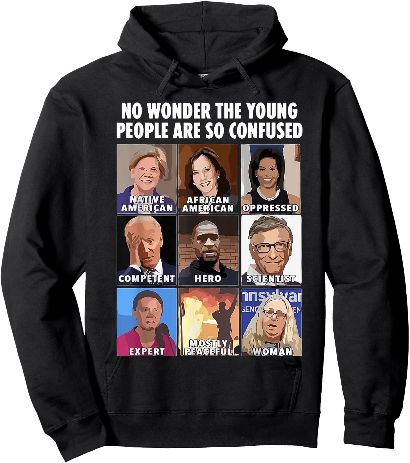 No Wonder The Young People Are So Confused Hoodie - Hoodie | Black