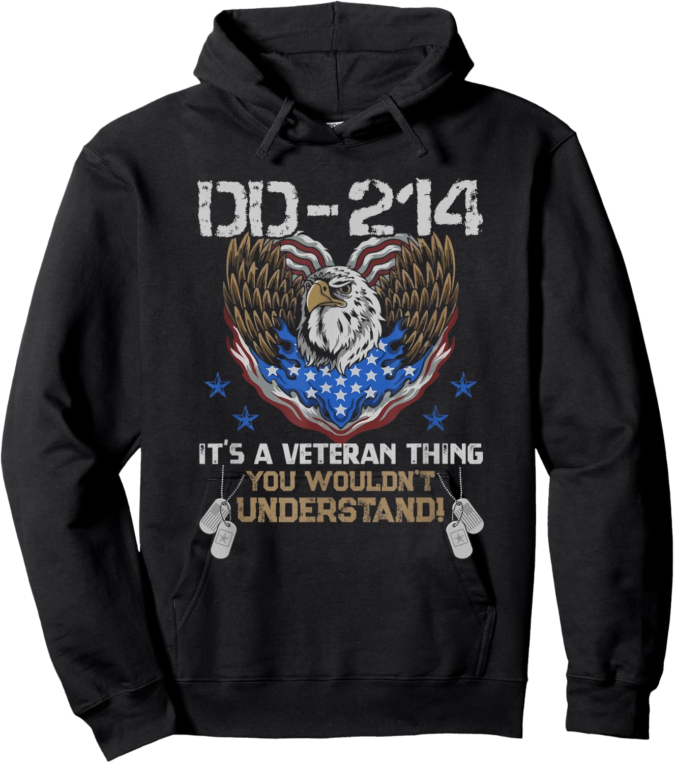 DD-214 It's A Veteran Thing You Wouldn't Understand Hoodie - Hoodie | Black