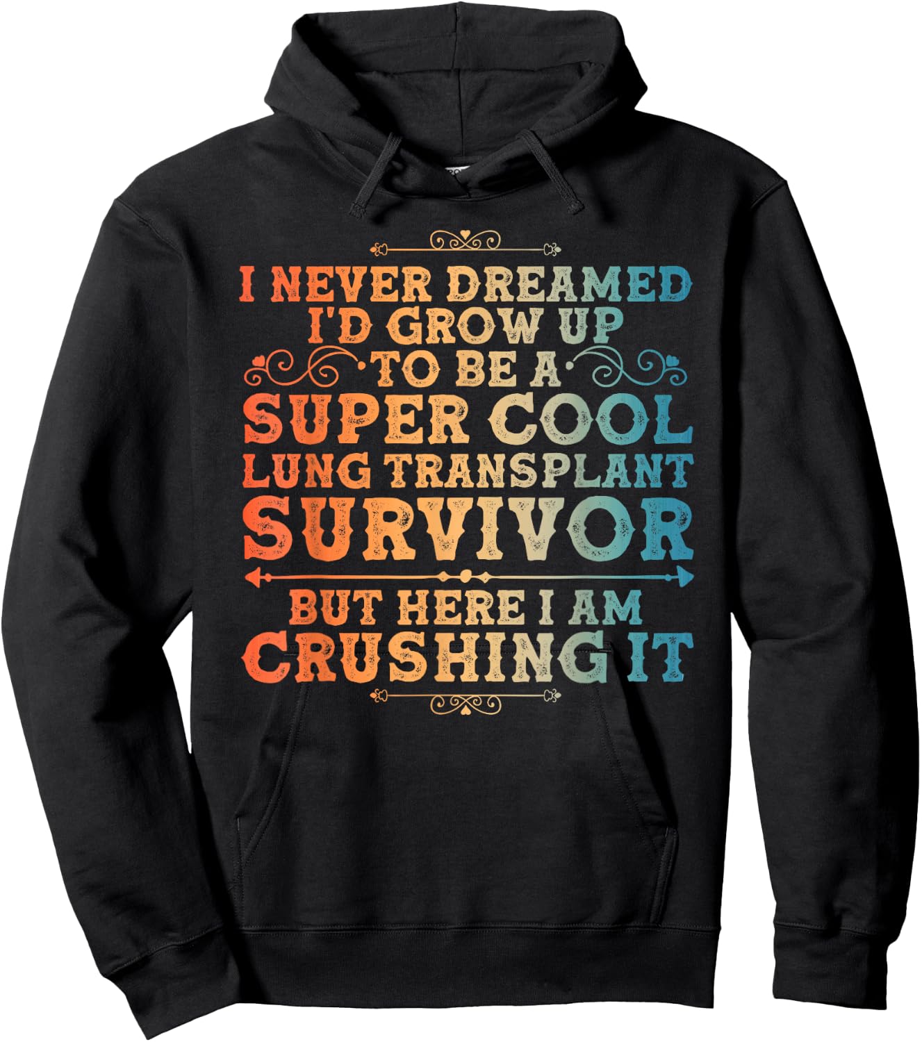 Funny Lung Transplant Design Women Organ Transplant Hoodie - Hoodie | Black