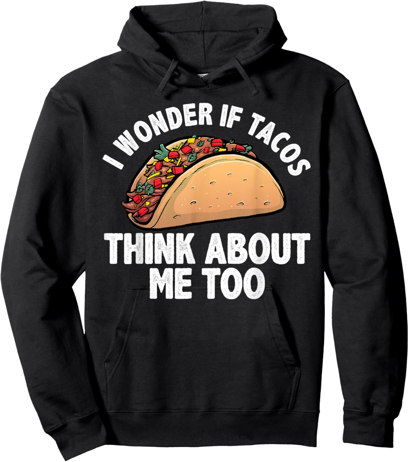 Cool Taco Art Women Tacos Mexican Food Fiesta Humor Hoodie - Hoodie | Black