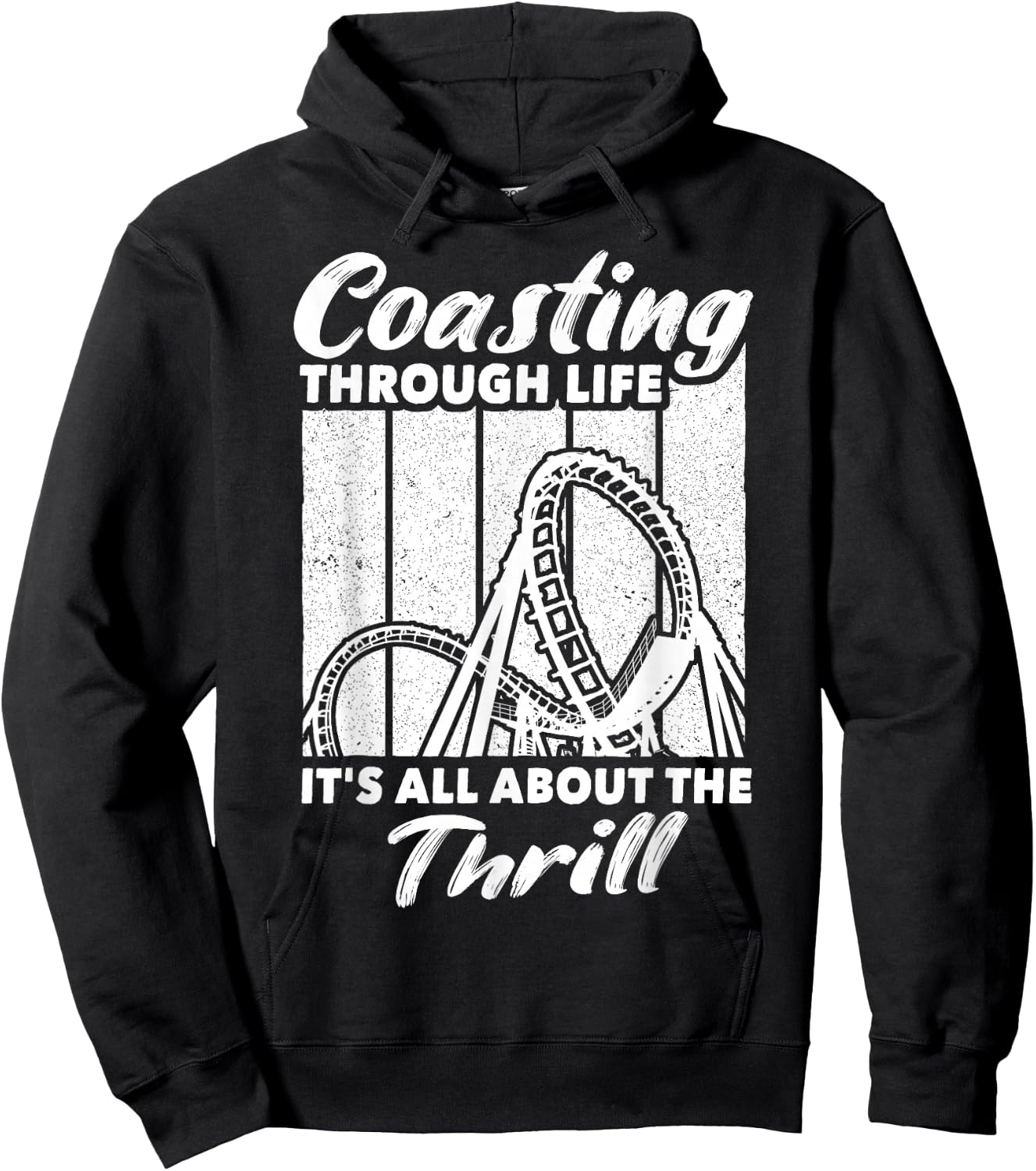 Roller Coaster Enthusiast Rollercoasters Hoodie - Hoodie | Black