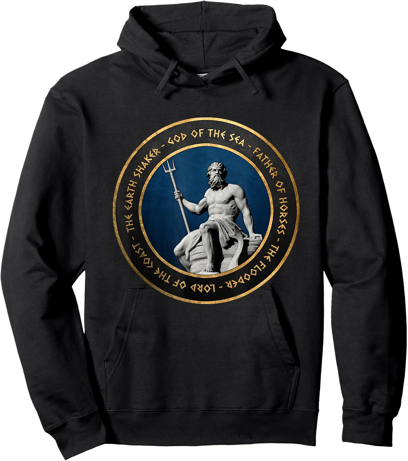 Poseidon Ancient Greek God Hoodie - Hoodie | Black