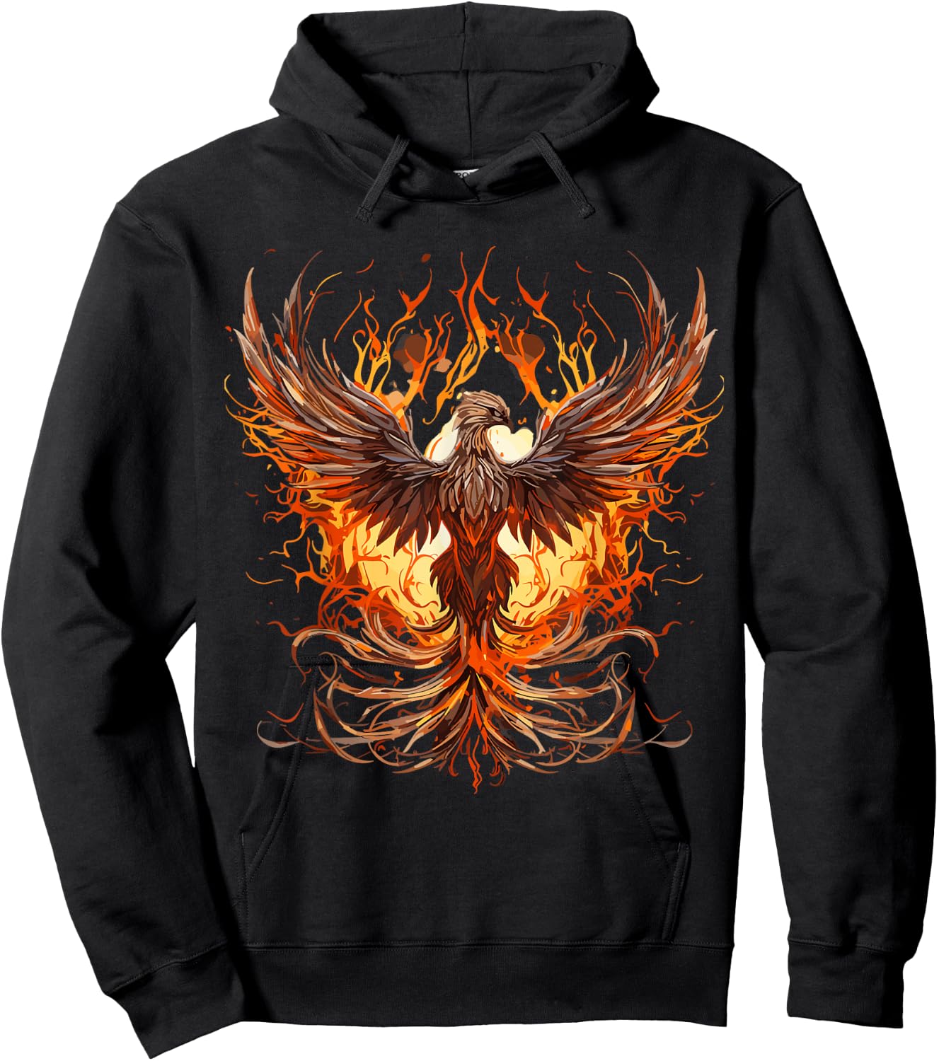 Phoenix Rising From Ashes Resurrection Rebirth New Beginning Hoodie - Hoodie | Black