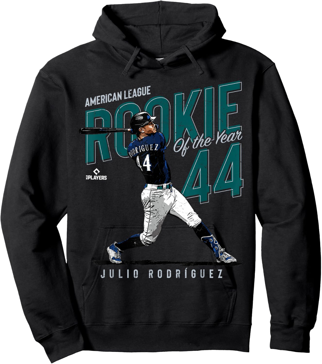 Rookie of the Year Julio Rodriguez Seattle MLBPA Hoodie - Hoodie | Black