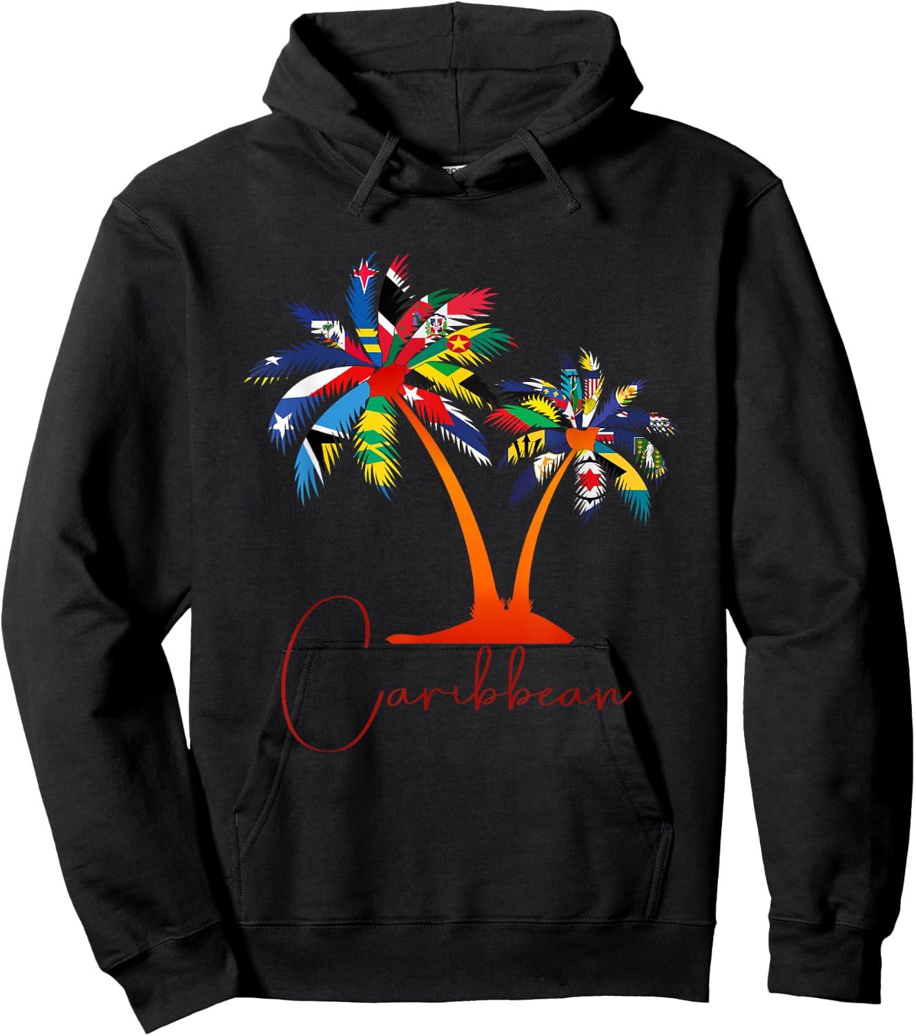 Caribbean Islands Flags, Caribbean Sea Tour Hoodie - Hoodie | Black