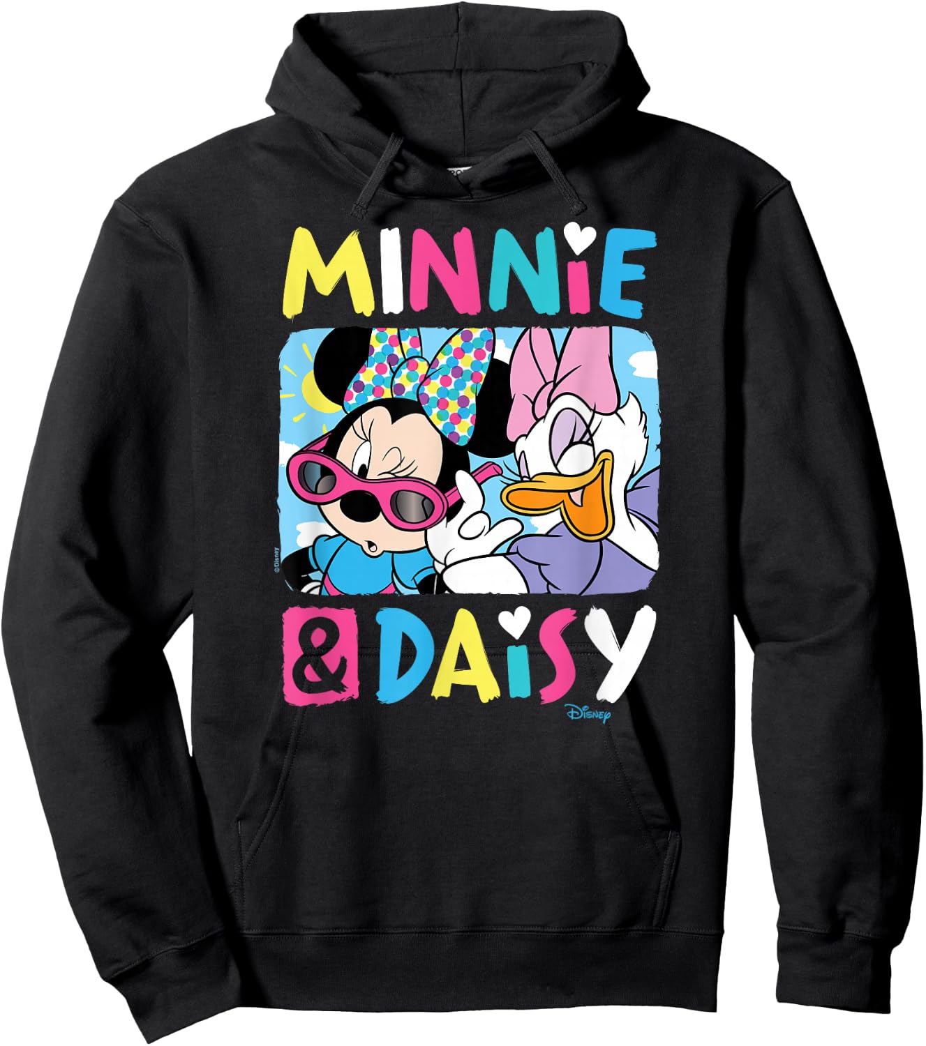 Minnie Mouse and Daisy Duck Hoodie - Hoodie | Black