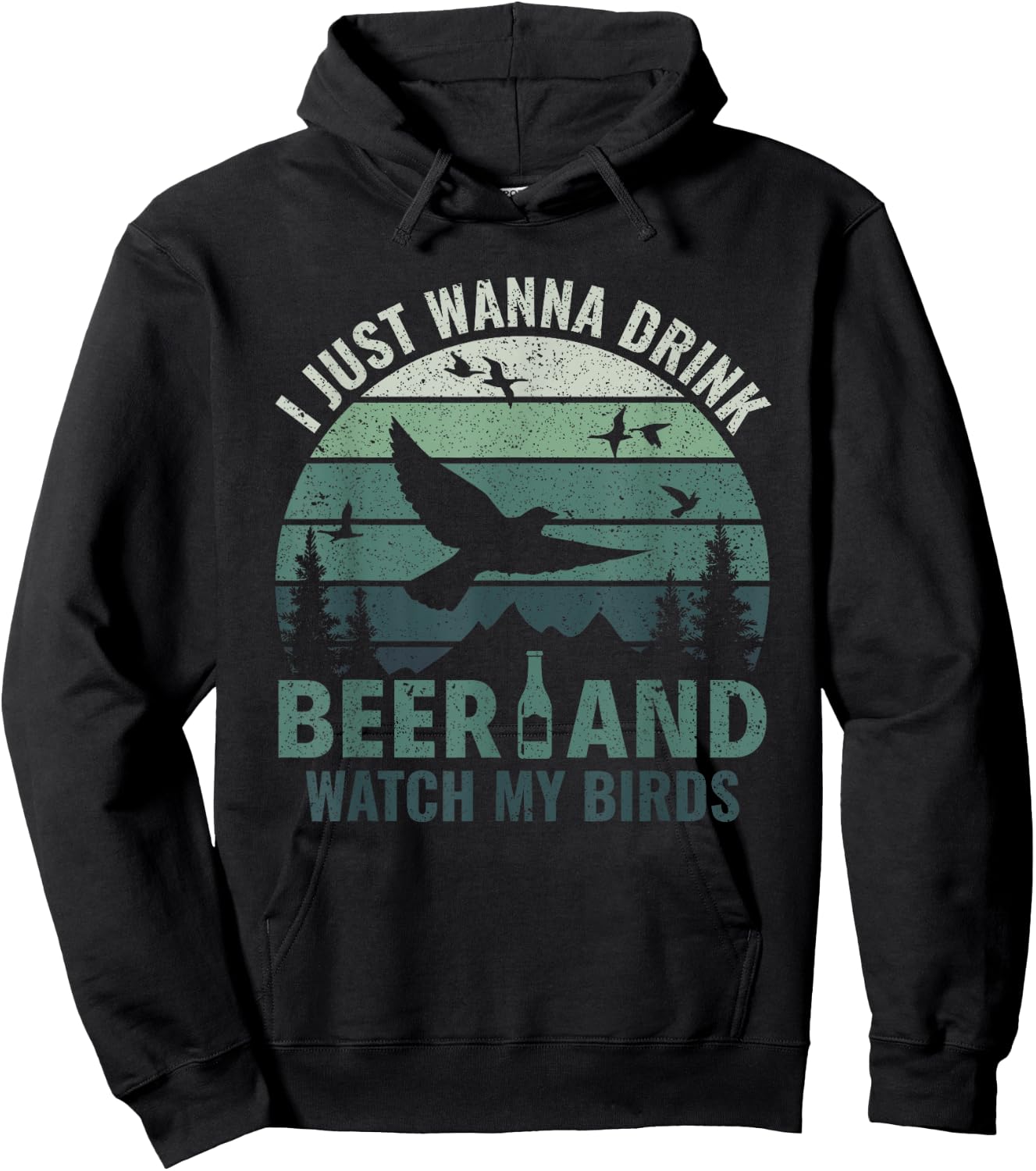 Drink Beer & Watch My Birds - Bird Watching Birdologist Hoodie - Hoodie | Black