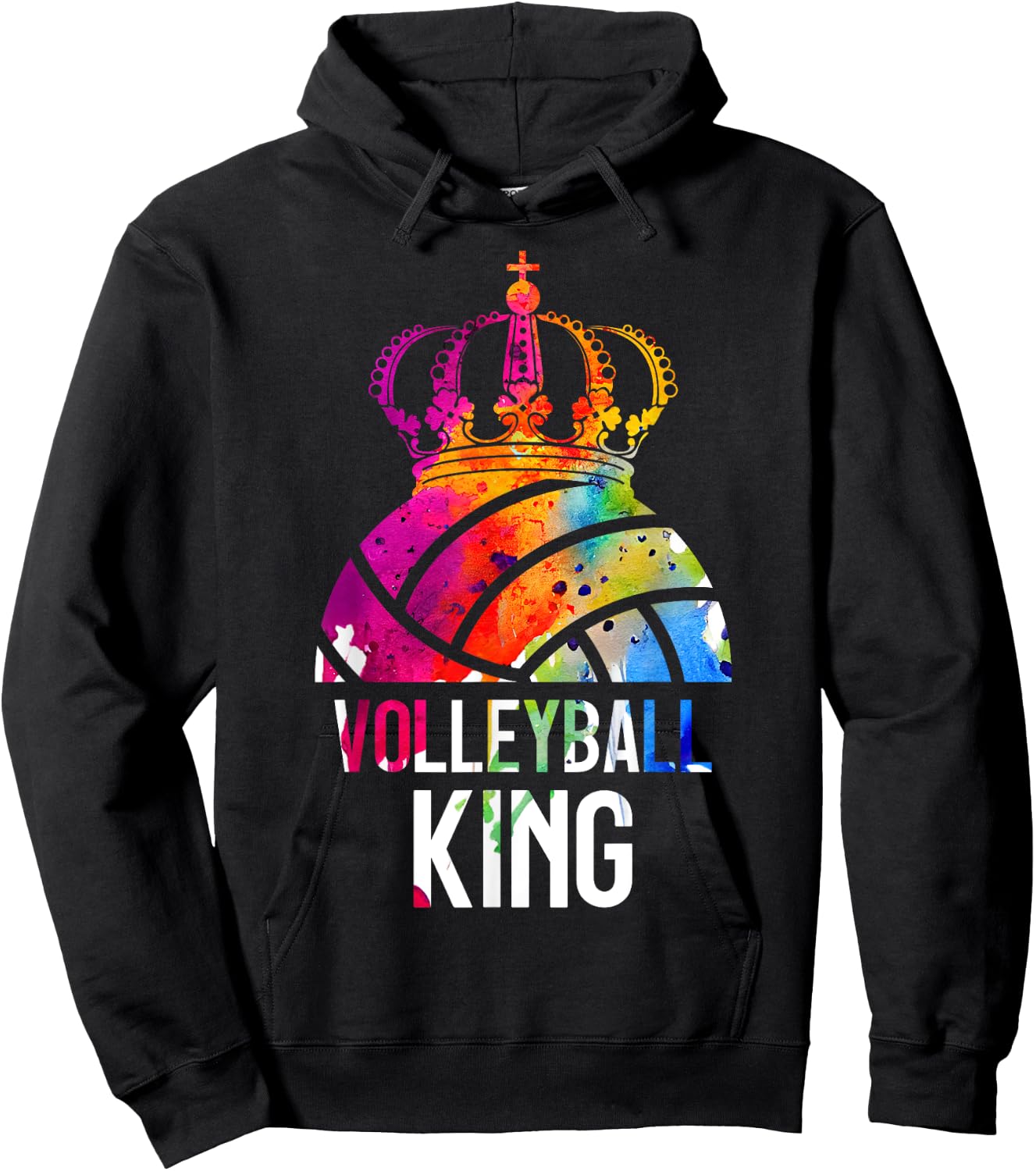 Volleyball King Hoodie - Hoodie | Black