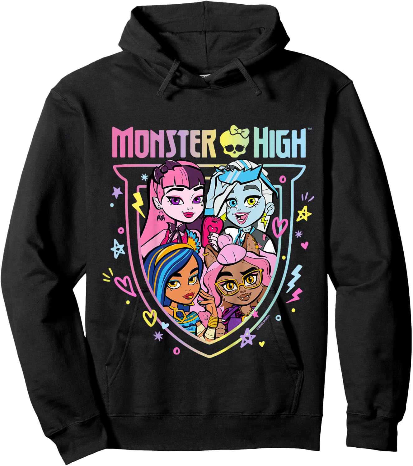 Kids Monster High - MH Rainbow Group Hoodie - Hoodie | Black