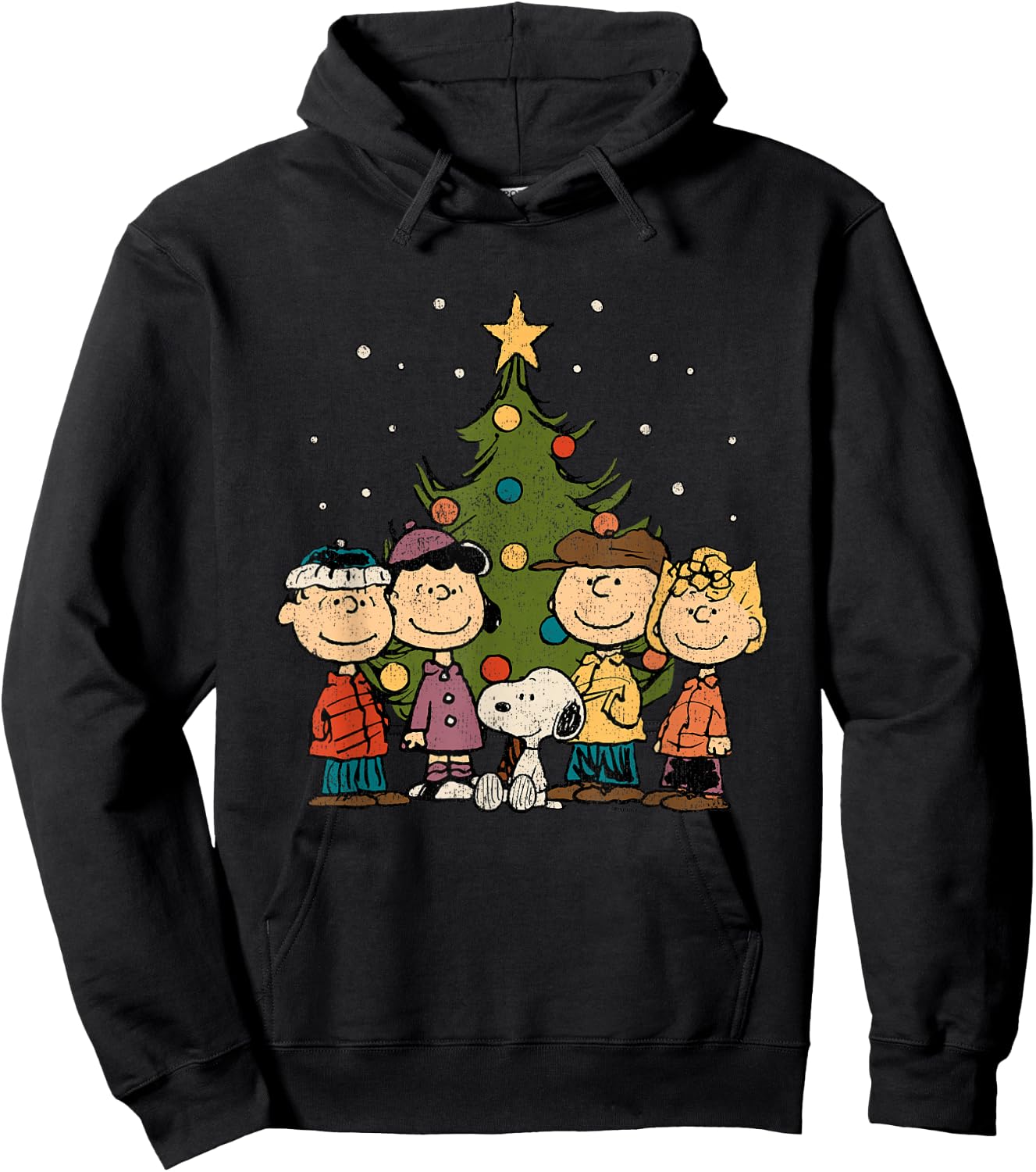 Peanuts - Peanuts Christmas Group Hoodie - Hoodie | Black