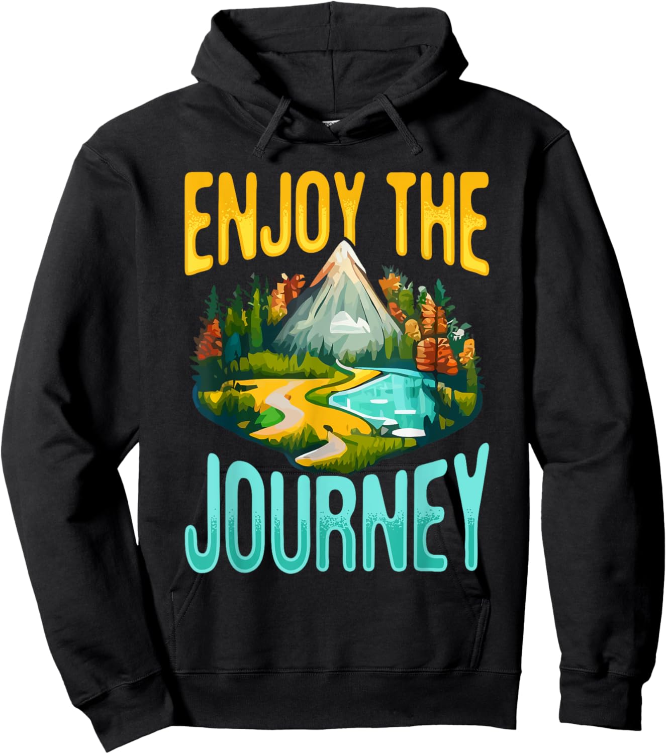 Camping Tent Enjoy the journey Hoodie - Hoodie | Black