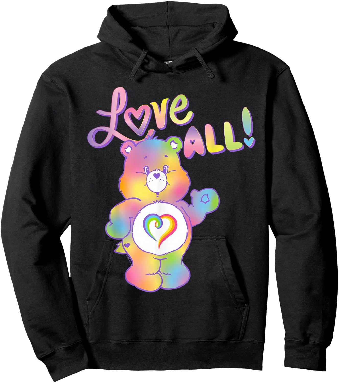Care Bears Love All with Togetherness Bear Hoodie - Hoodie | Black