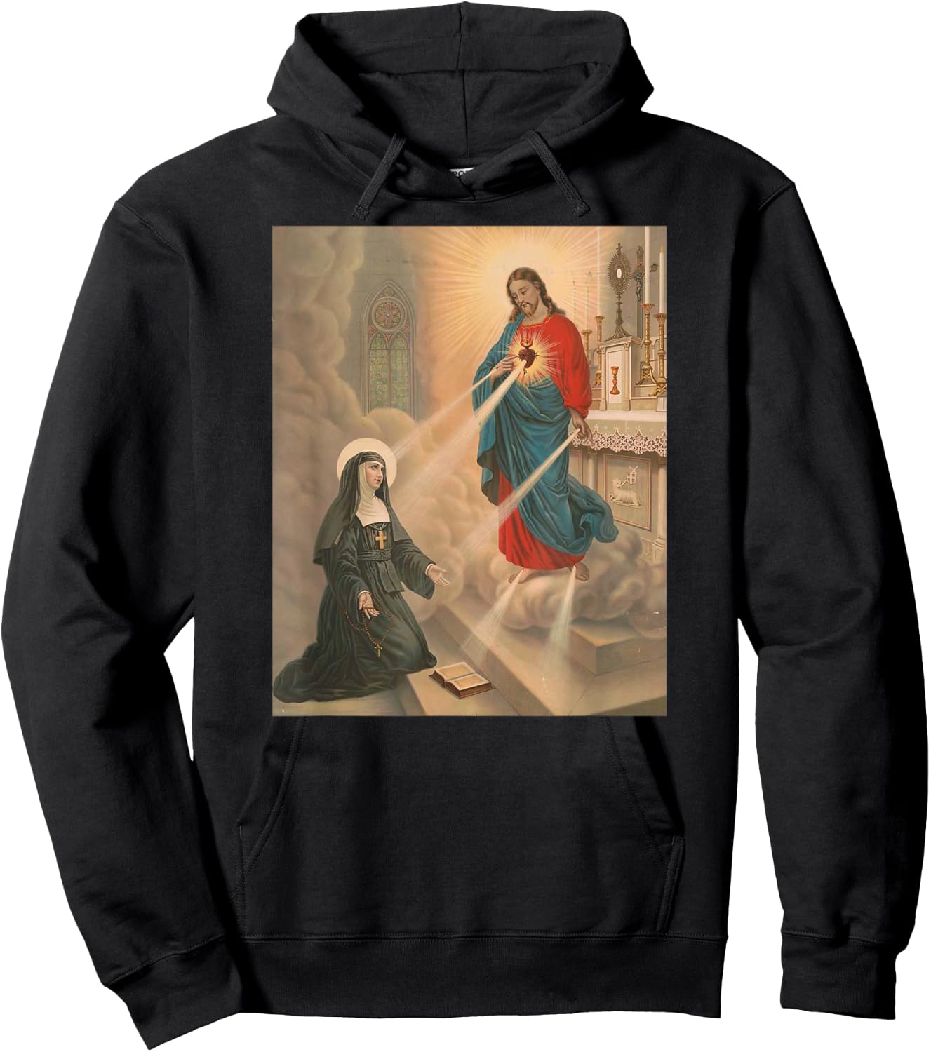 Saint Margaret Mary Alacoque Hoodie - Hoodie | Black