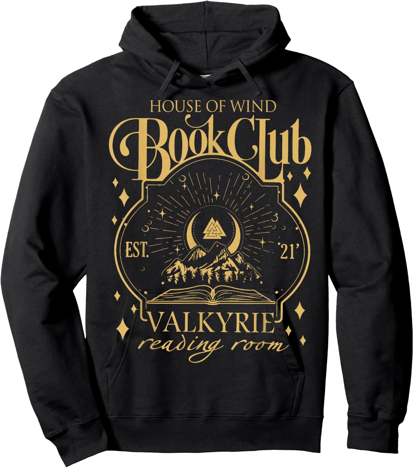 House Of Wind Book Club, Valkyrie Reading Room Hoodie - Hoodie | Black