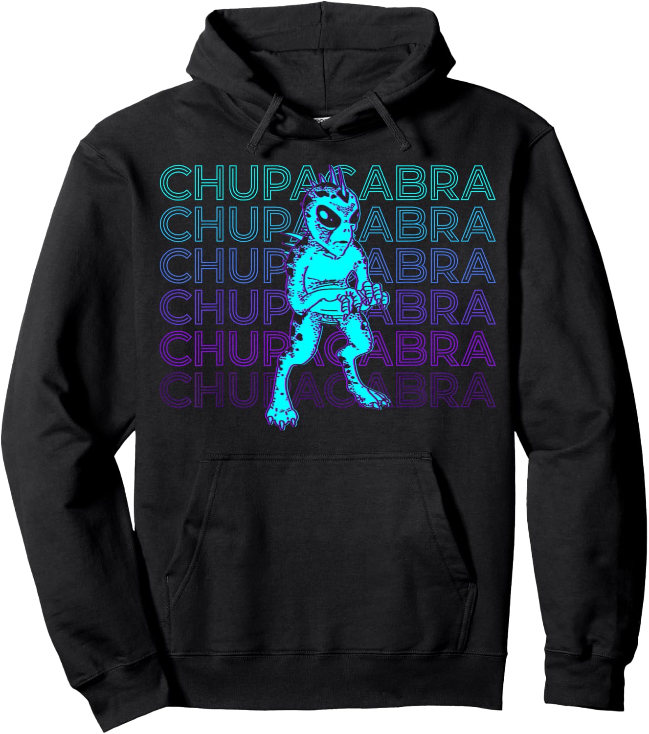 El Chupacabra Cryptid Cryptozoology Hoodie - Hoodie | Black